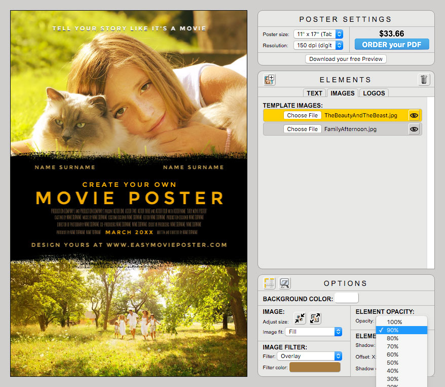 Easy Movie Poster - Look And Feel - The Zoopeeker's Wife - Case Study