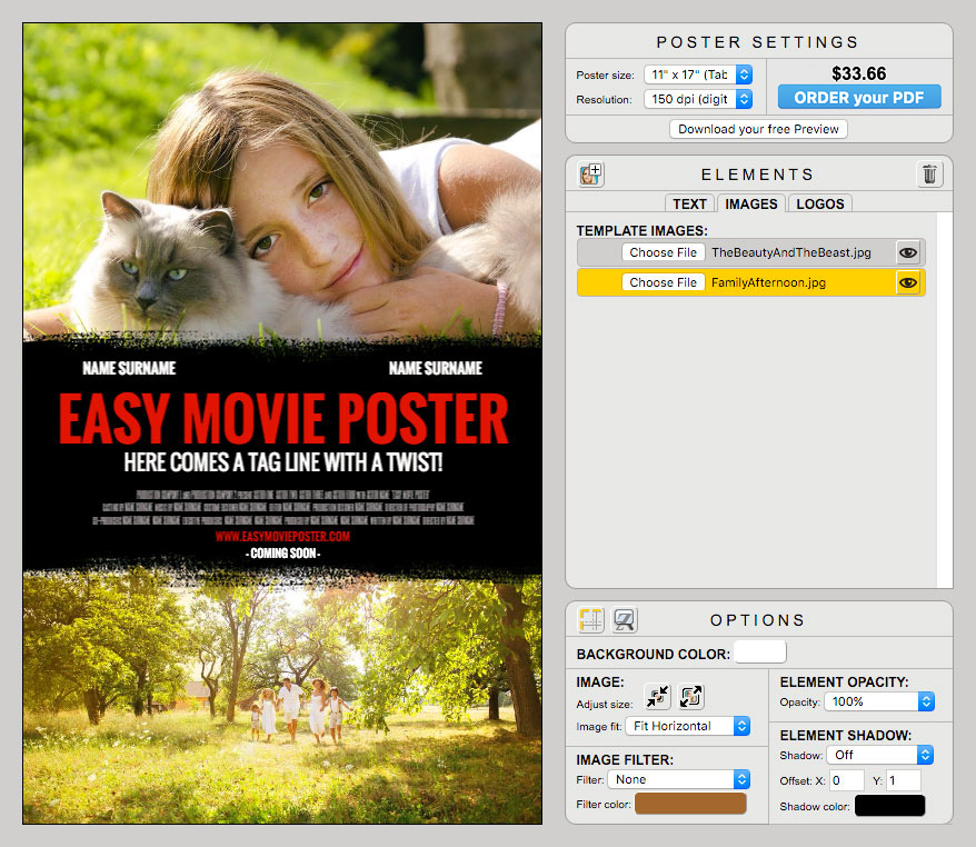 Easy Movie Poster - Look And Feel - The Zoopeeker's Wife - Case Study