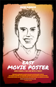 Easy Movie Poster template