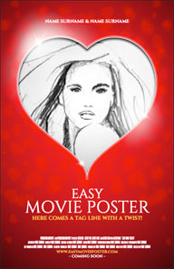 Easy Movie Poster template