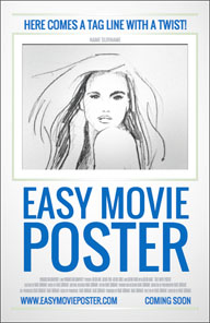 Easy Movie Poster template