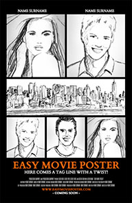 Easy Movie Poster template