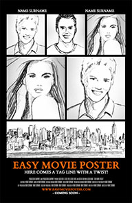 Easy Movie Poster template