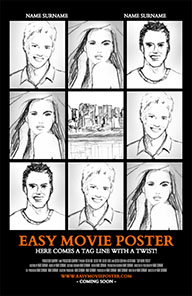 Easy Movie Poster template