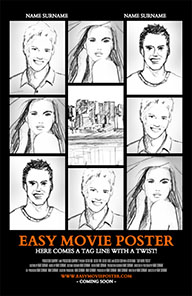 Easy Movie Poster template